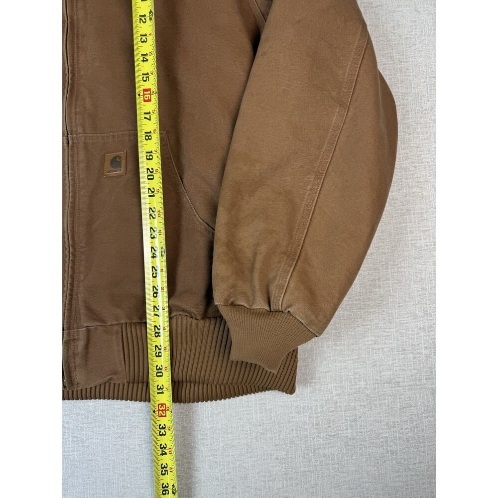 Carhartt J130 Brown Duck Active Jacket Hooded Quilt Lined Mens XLT USA Workwear - Picture 6 of 8